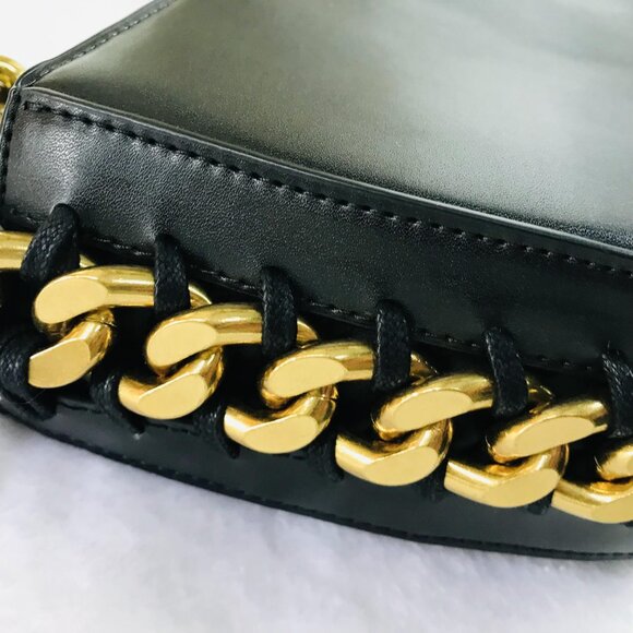 Stella McCartney Frayme Small Shoulder Crossbody Bag Black - Picture 5 of 5